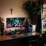 Desk gaming accessories setup battlestation